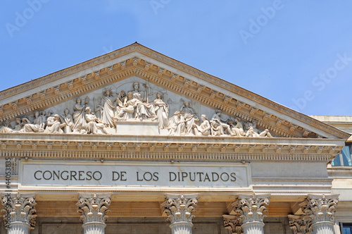 parliament or congreso de los diputados in Madrid photo