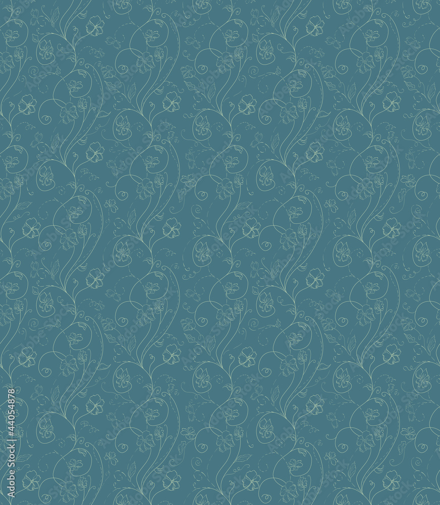 Abstract blue floral seamless vector eps 8 Abstract blue floral seamless vector eps 8