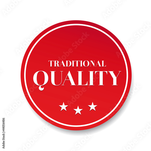 Traditional quality button