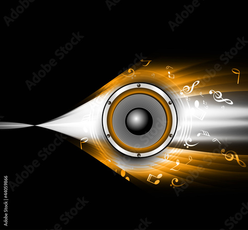 abstract Speakers black bright background wave vector