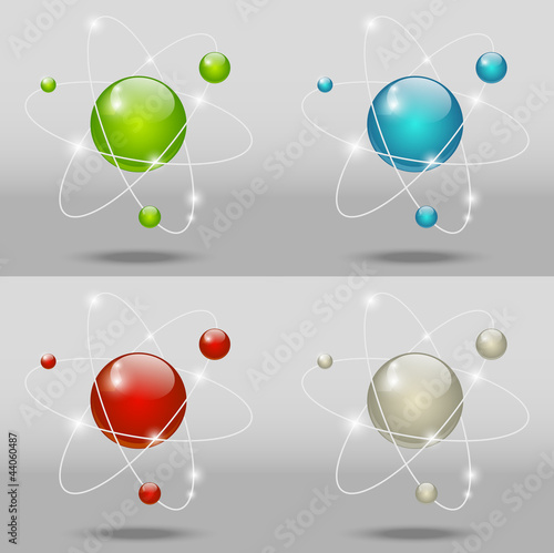Set of atomic icons