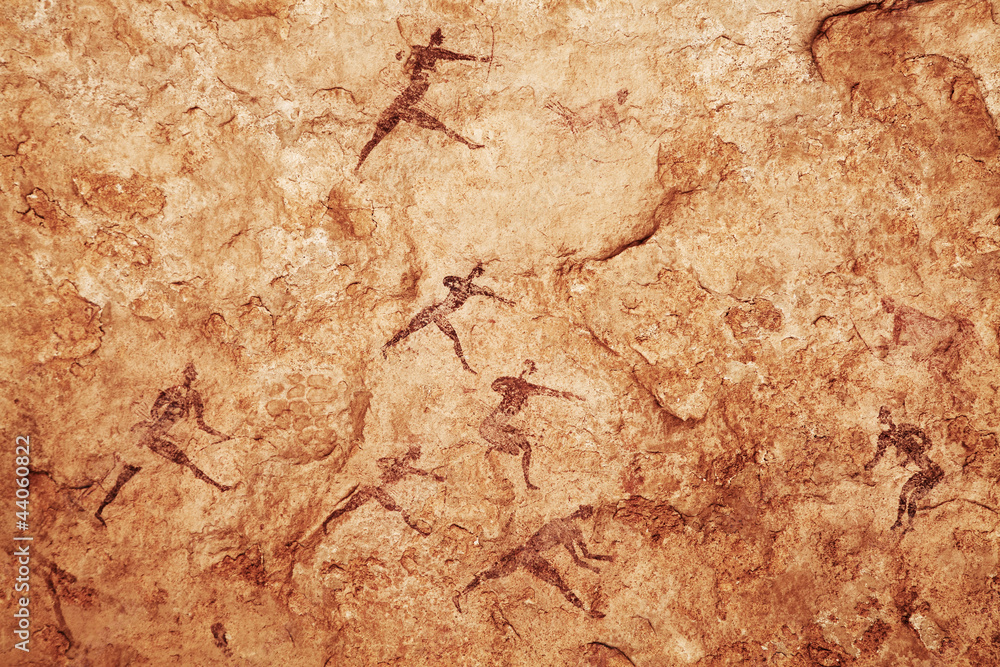 Fototapeta premium Rock paintings of Tassili N'Ajjer, Algeria