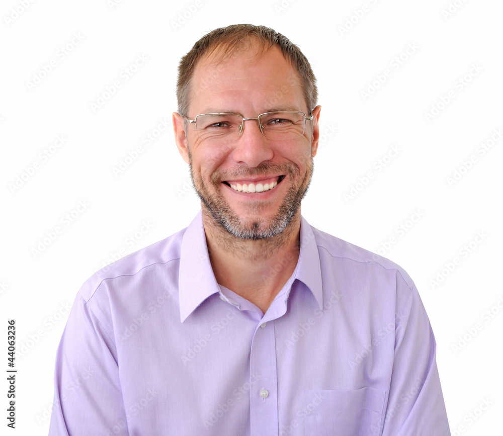 Smiling men isolated on the white background Smiling men isolated on the white background