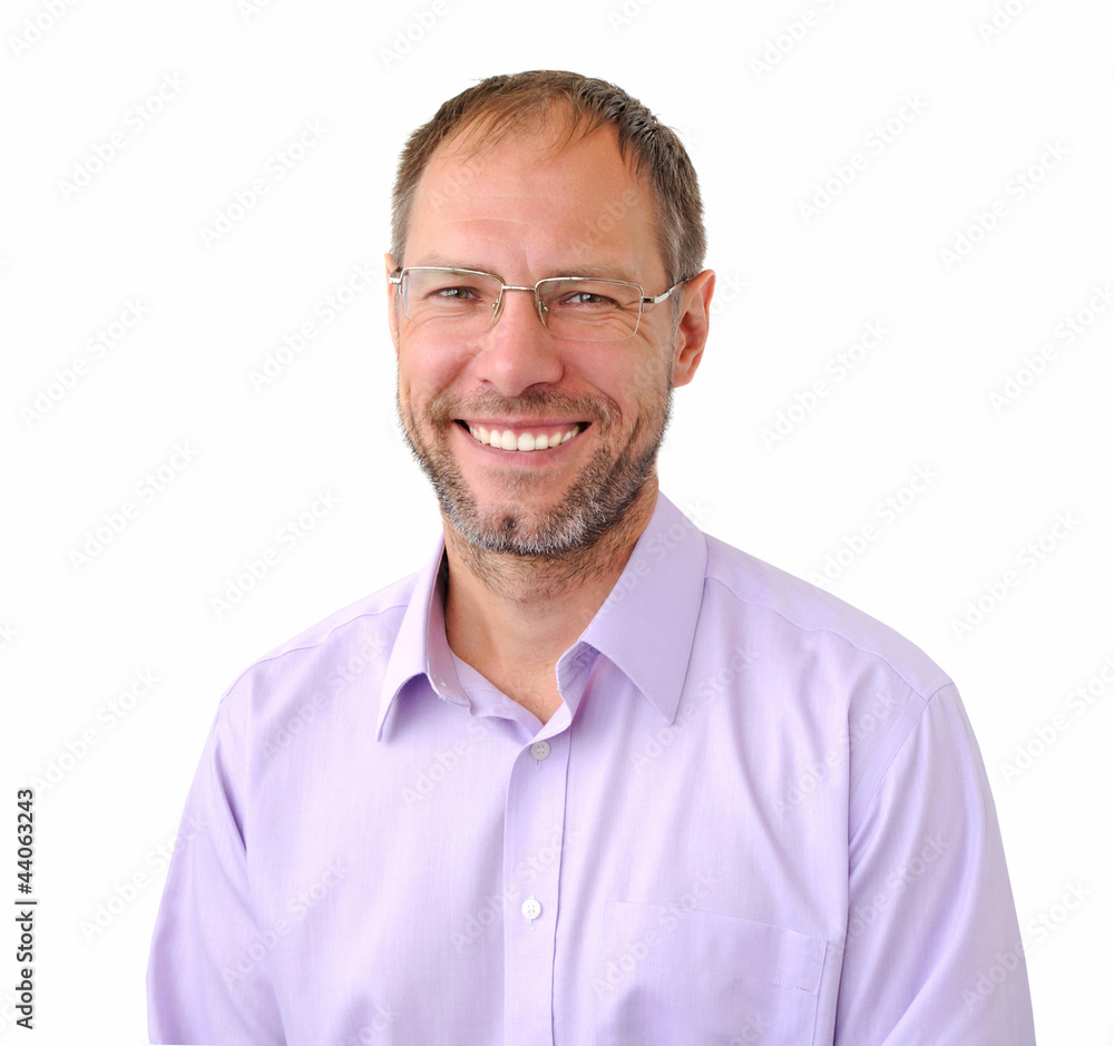 Smiling men isolated on the white background Smiling men isolated on the white background