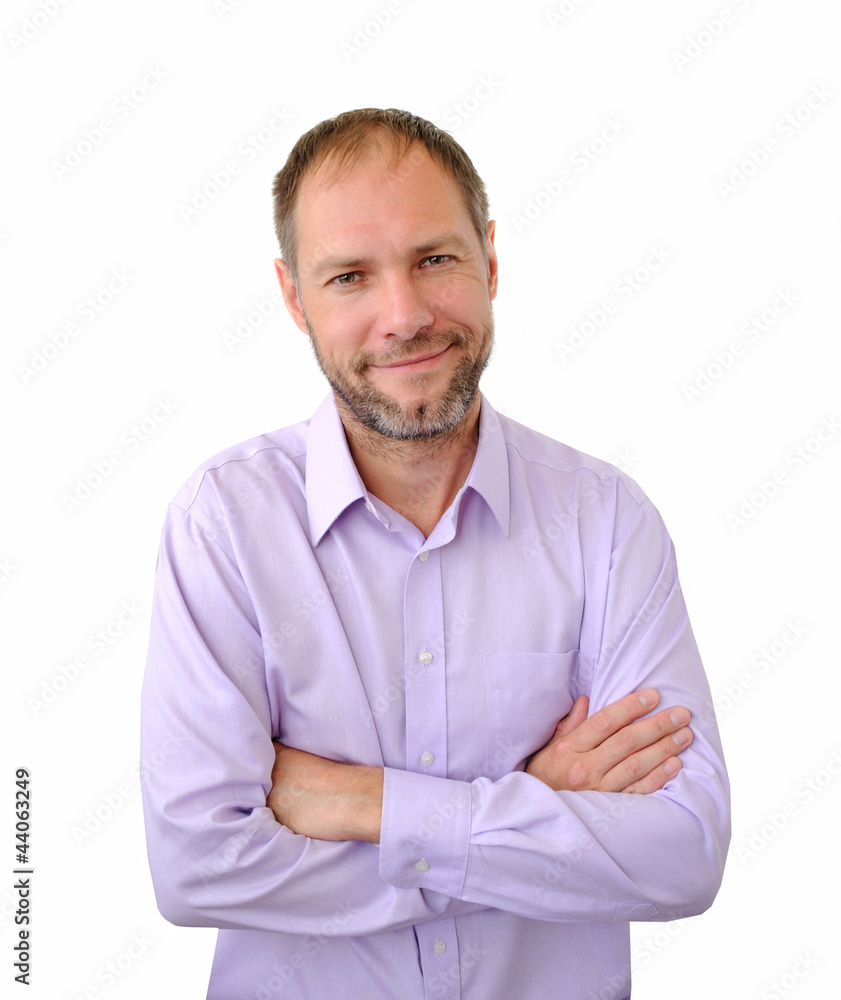 Confident men isolated on the white background Confident men isolated on the white background