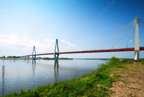 Murom bridge through Oka River