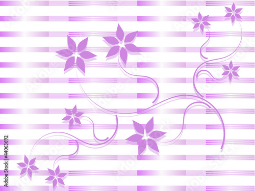Fabric design with violet and white theme