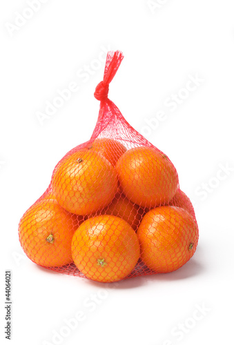 Oranges in Plastic Mesh Sack