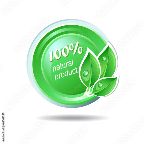Ecology vector icon in green color
