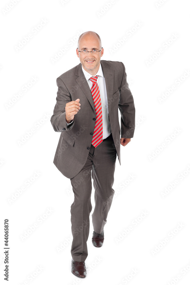 geschäftsmann läuft los