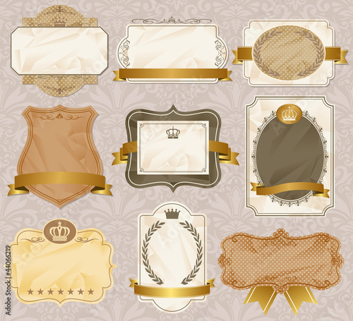 vintage labels vector