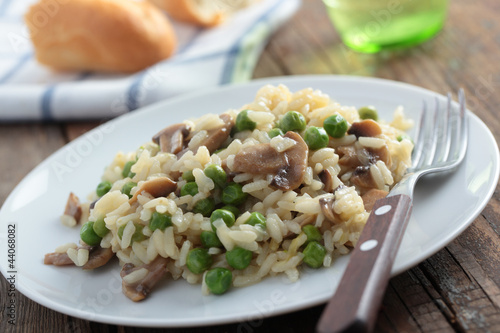 Mushroom risotto