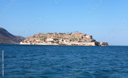 Spinalonga island, a Venetian fortress and leper colony(Crete, G