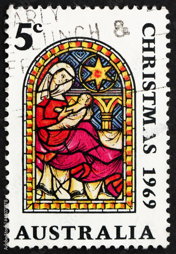Postage stamp Australia 1969 Nativity, Christmas