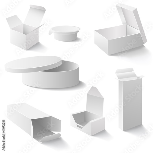 White boxes set