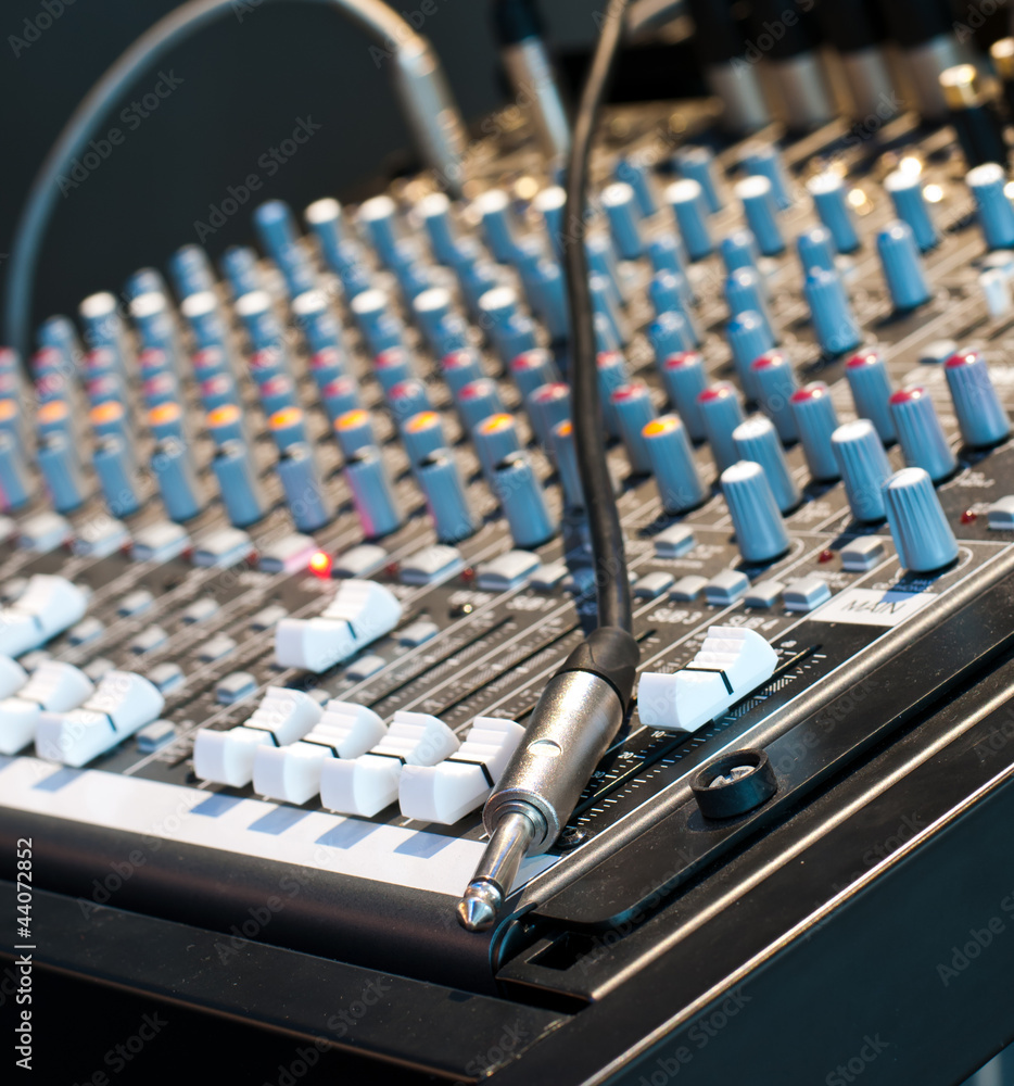 Sound mixer. Sound mixer.