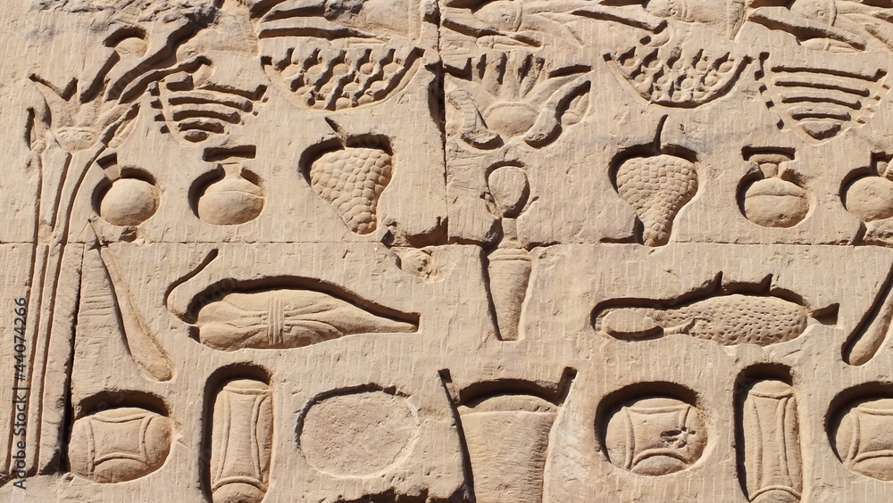 hieroglyphics at Kom Obo hieroglyphics at Kom Obo
