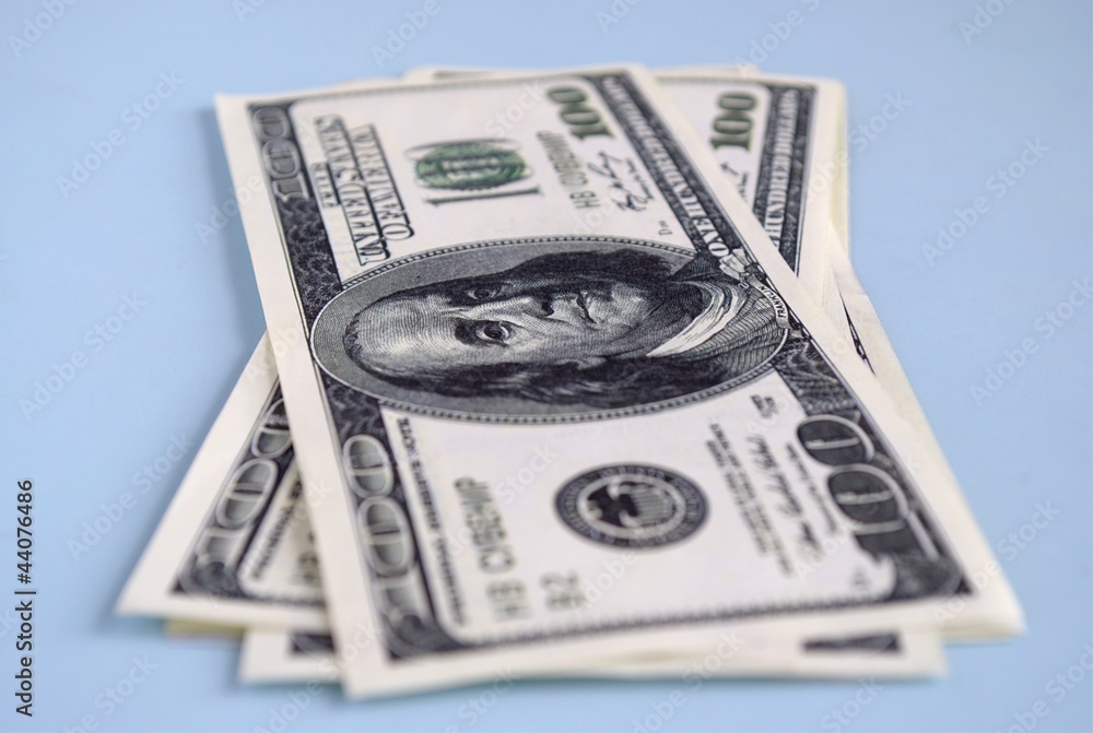 American money, bank notes for one hundred dollars American money, bank notes for one hundred dollars