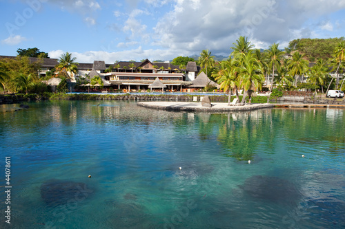 Polynesian landscape- Azure lagoon