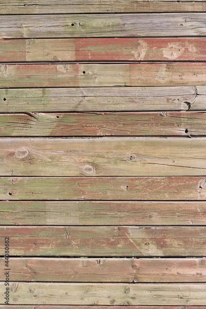 Fototapeta premium Close up of gray wooden fence panels