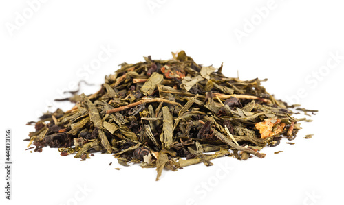 pile of dry tea leaves