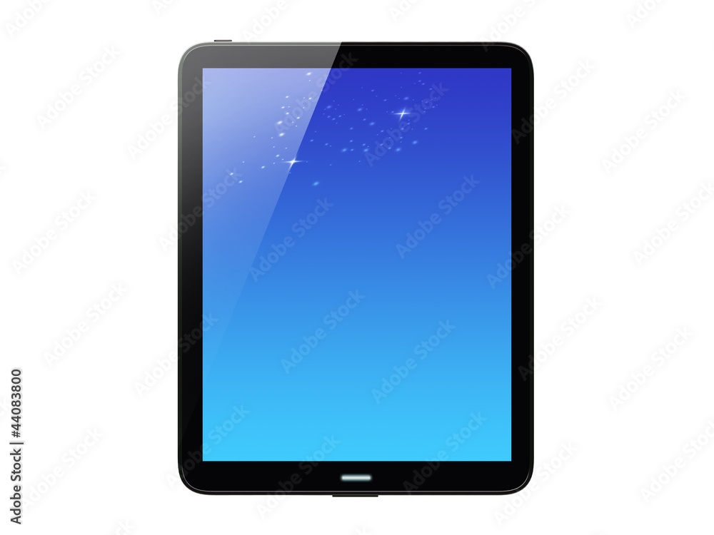 High-detailed tablet pc on white background, 3d render. High-detailed tablet pc on white background, 3d render.