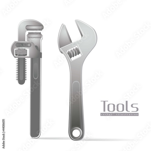 Illustration of  wrenches
