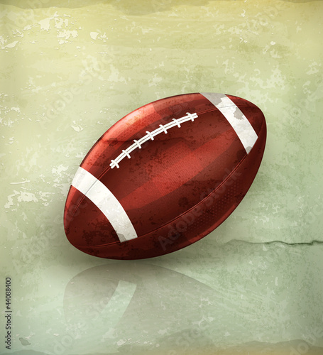 American Football, old-style vector