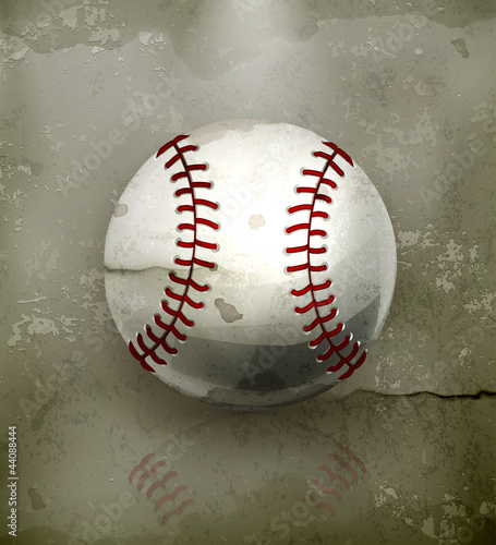 Baseball, old-style vector