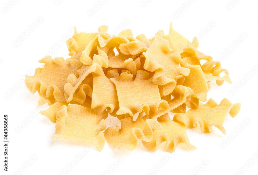 Raw yellow Italian pasta Raw yellow Italian pasta