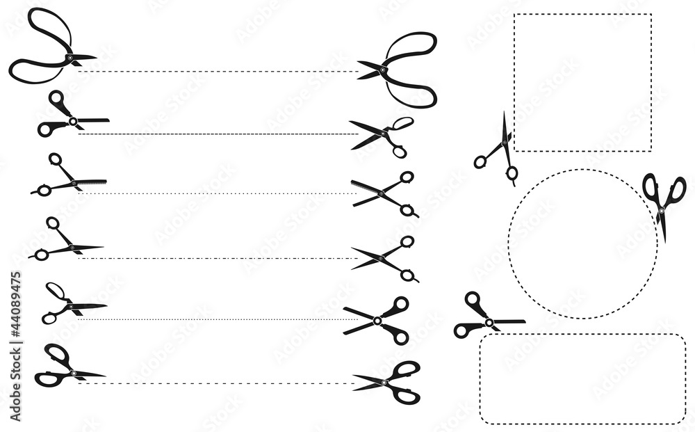 Fototapeta premium Scissor Cutting