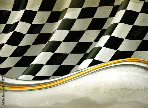 Vector Checkered Background, old-style vector