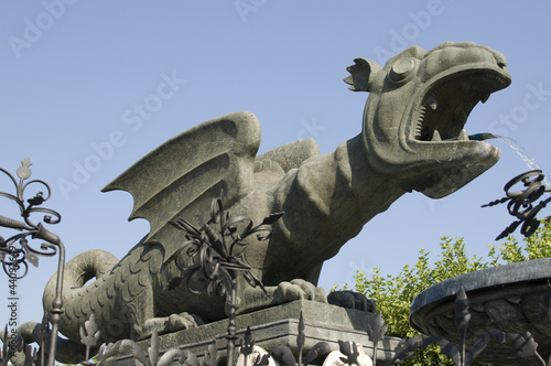 Lindwurm Klagenfurt vor blauem Himmel photo