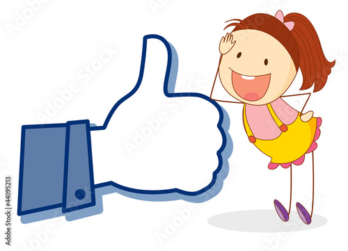 girl with thumb