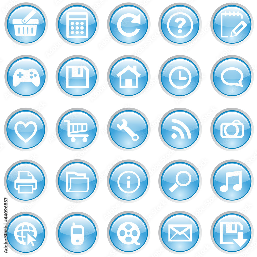 Web Icons Blue Web Icons Blue
