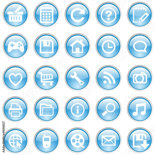 Web Icons Blue
