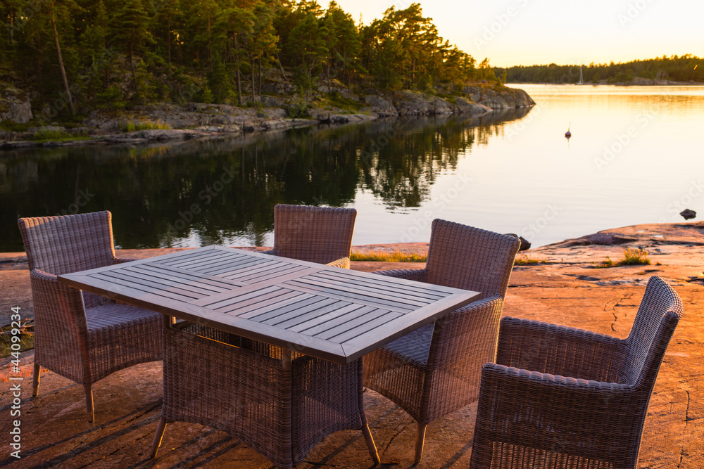 Fototapeta premium Garden furniture