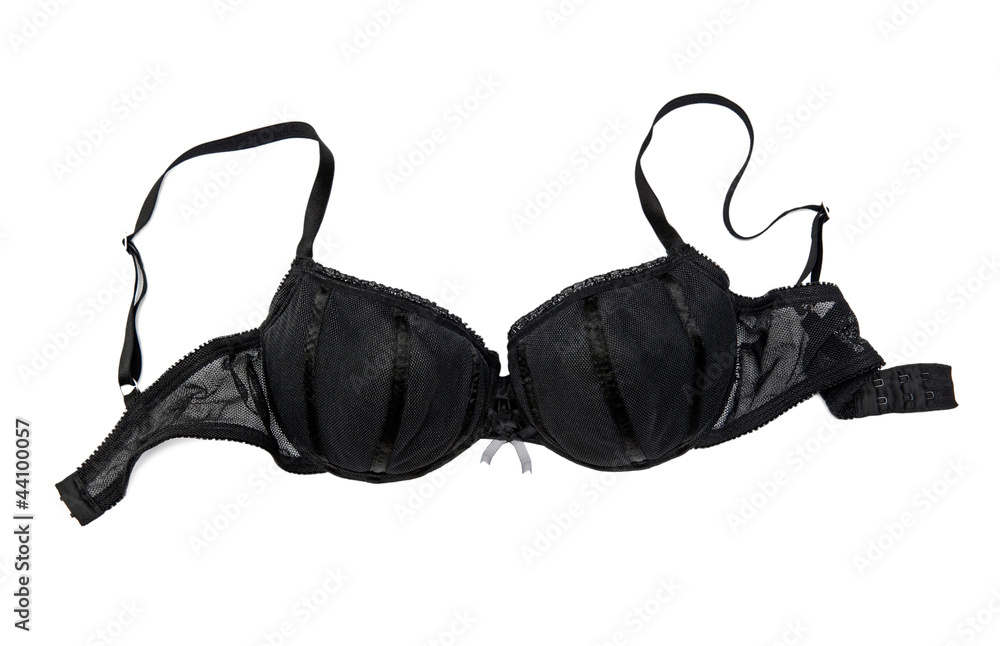 Black bra isolated on white background Black bra isolated on white background