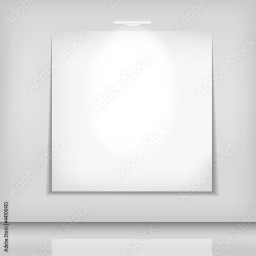 white picture background with lights