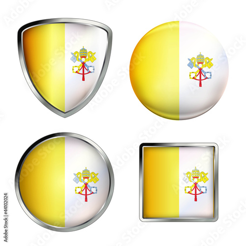 vatikan flag icon set
