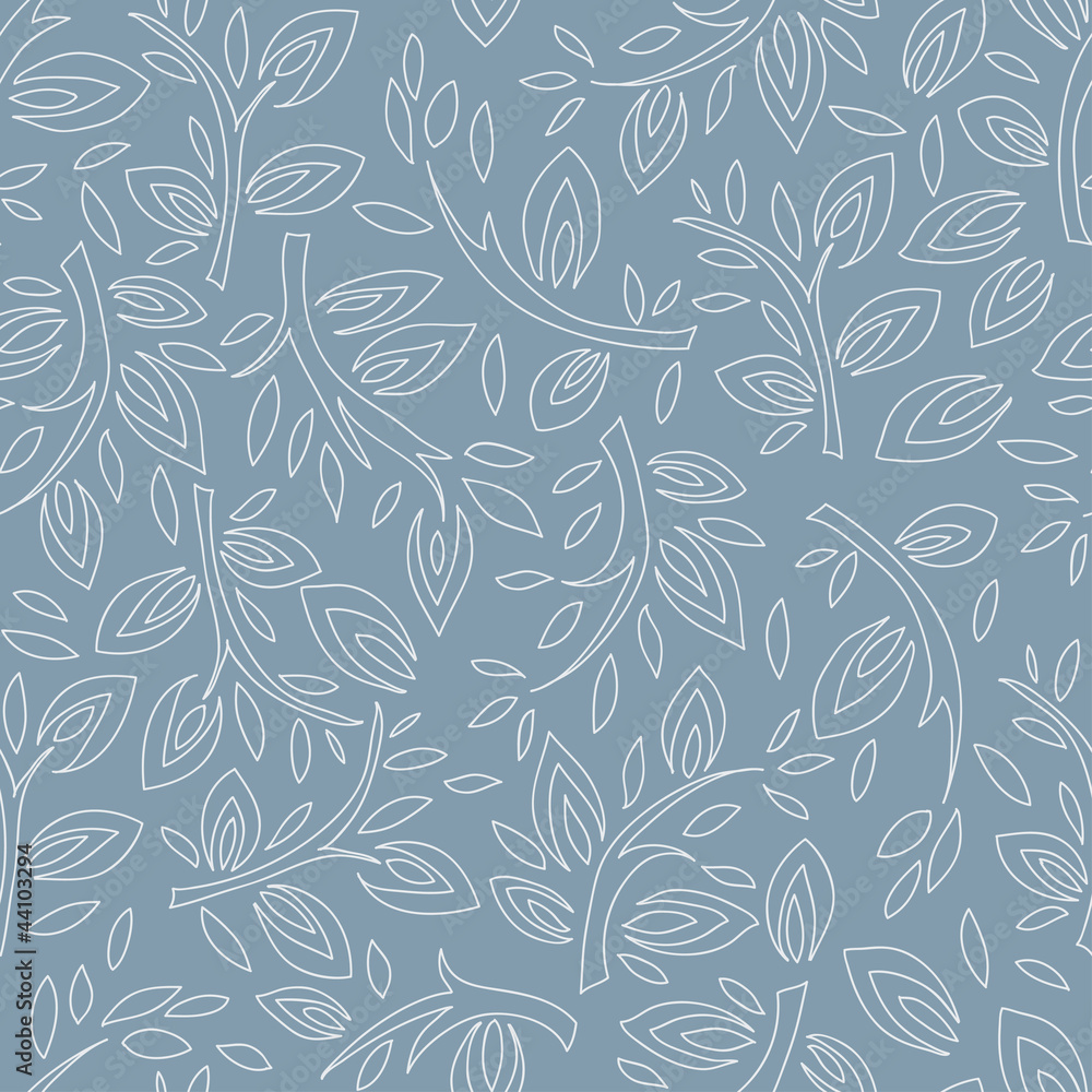 Fototapeta premium Stylized twigs seamless pattern