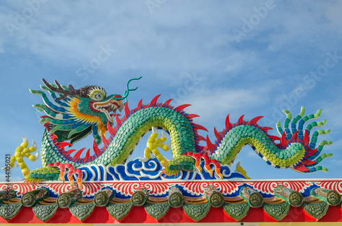 Wallpaper Mural Chinese dragon on the roof Torontodigital.ca