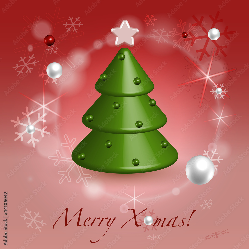 Christmas greetings red postcard Christmas greetings red postcard