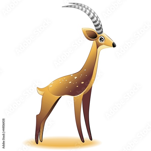Gazelle Cartoon Gazzella-Vector