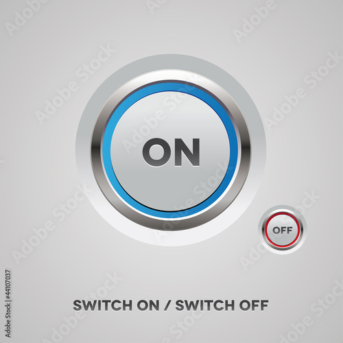 On Off switch button