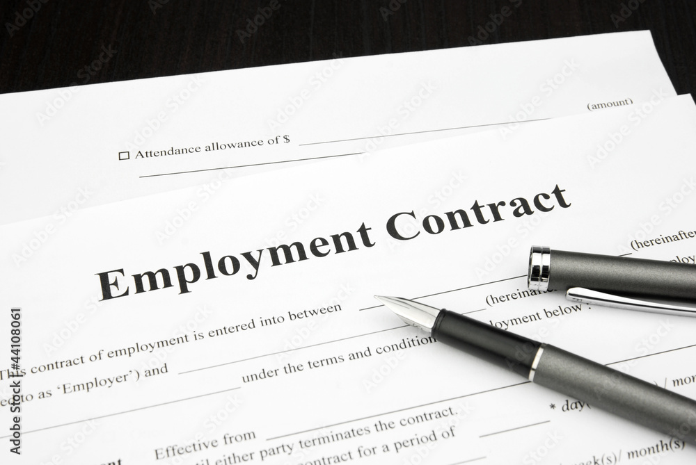 employment contract document form employment contract document form