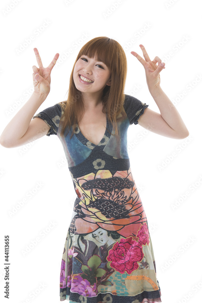 元気な女性 元気な女性
