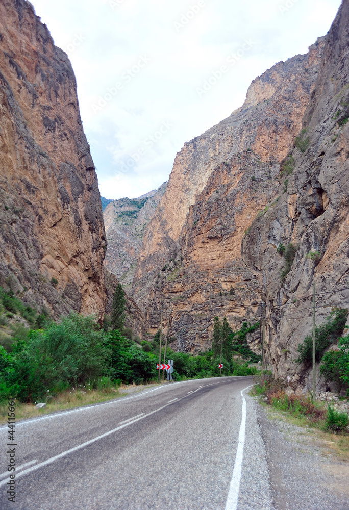 Fototapeta premium road to mountain