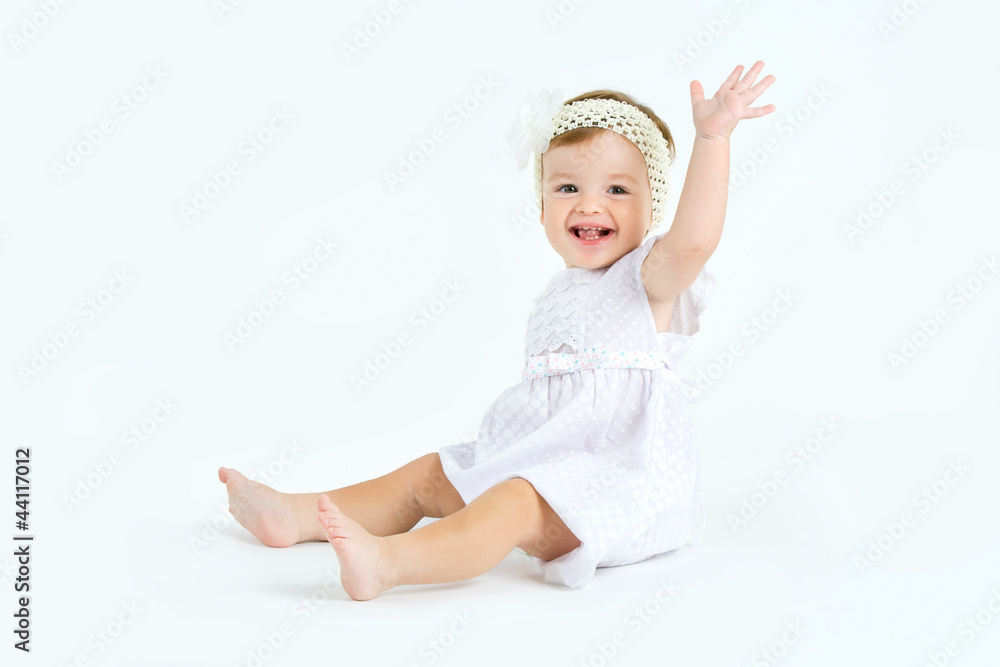 Bright closeup portrait of adorable baby Bright closeup portrait of adorable baby