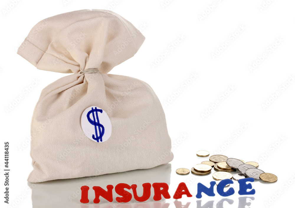 Naklejka premium concept insurance isolated on white